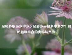 足彩多串最多中多少足彩多串最多中多少？揭秘超级组合的奥秘与风险