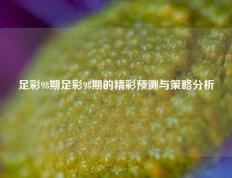 足彩98期足彩98期的精彩预测与策略分析