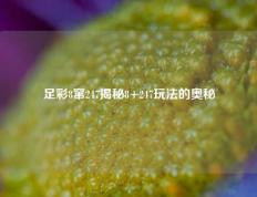 足彩8窜247揭秘8+247玩法的奥秘